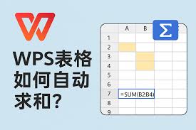 WPS表格如何自动求和？一分钟学会公式使用技巧？